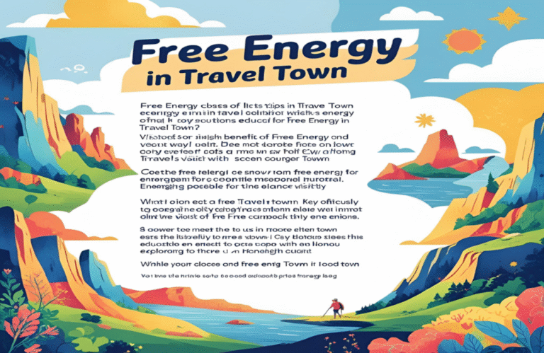 Free Energy in Travel Town